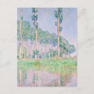 Claude Monet Poplars Pink Effect 1891 Beroemde ver Briefkaart