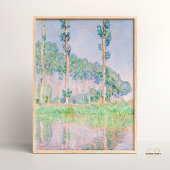 Claude Monet Poplars Pink Effect 1891 Beroemde ver Poster