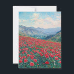 Claude Monet Poppies  Briefkaart<br><div class="desc">Claude Monet  Briefkaart</div>