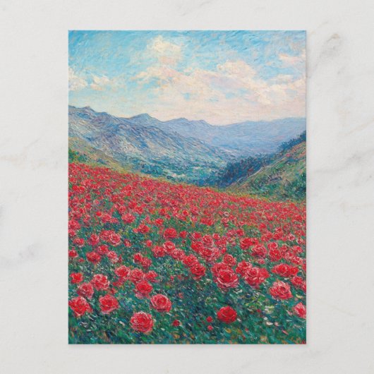 Claude Monet Poppies  Briefkaart (Voorkant)