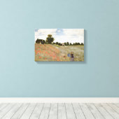 Claude Monet - Poppies Canvas Afdruk (Insitu (Houten vloer))