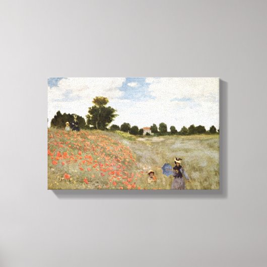 Claude Monet - Poppies Canvas Afdruk (Voorkant)