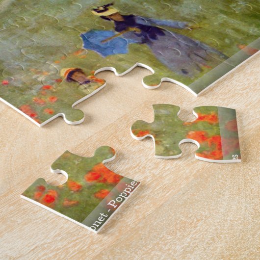 Claude Monet - Poppies Legpuzzel (Zijkant)