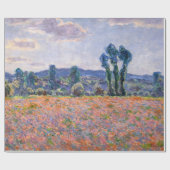 Claude Monet - Poppy Field 1890 (Giverny) Cadeaupapier (Vlak)