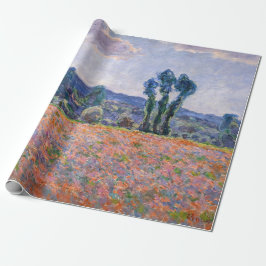 Claude Monet - Poppy Field 1890 (Giverny) Cadeaupapier