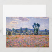 Claude Monet - Poppy Field 1890 (Giverny) Kaart (Voorkant / Achterkant)