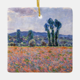 Claude Monet - Poppy Field 1890 (Giverny) Keramisch Ornament