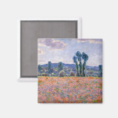 Claude Monet - Poppy Field 1890 (Giverny) Magneet (Voorkant / Achterkant)