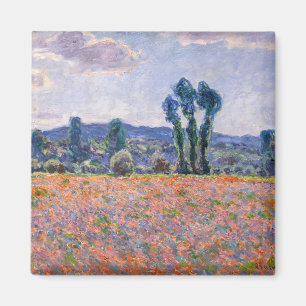 Claude Monet - Poppy Field 1890 (Giverny) Magneet