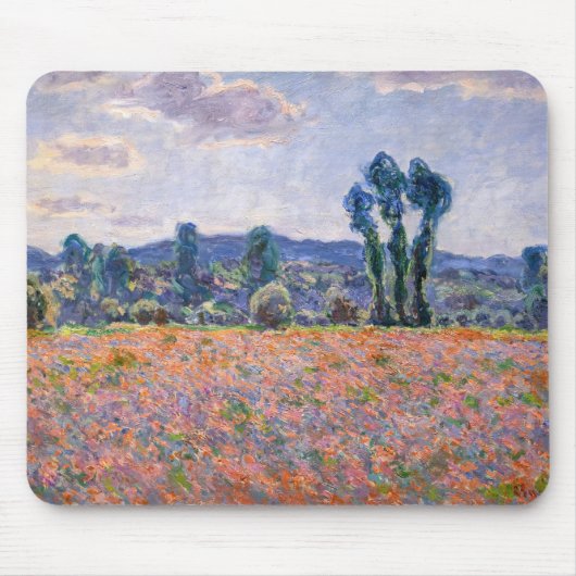 Claude Monet - Poppy Field 1890 (Giverny) Muismat (Voorkant)