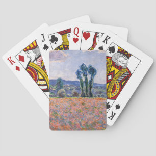 Claude Monet - Poppy Field 1890 (Giverny) Pokerkaarten