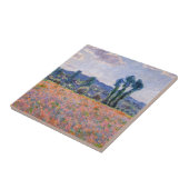 Claude Monet - Poppy Field 1890 (Giverny) Tegeltje (Zijkant)