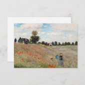 Claude Monet - Poppy Field Bedankkaart (Voorkant / Achterkant)