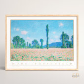 Claude Monet Poppy Field bij Giverny Paint Poster