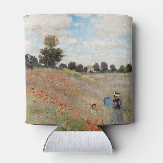 Claude Monet - Poppy Field Blikjeskoeler (Achterkant)