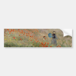 Claude Monet - Poppy Field Bumpersticker