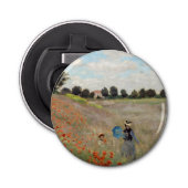 Claude Monet - Poppy Field Button Flesopener (Voorkant)