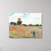 Claude Monet - Poppy Field Canvas Afdruk (Voorkant)