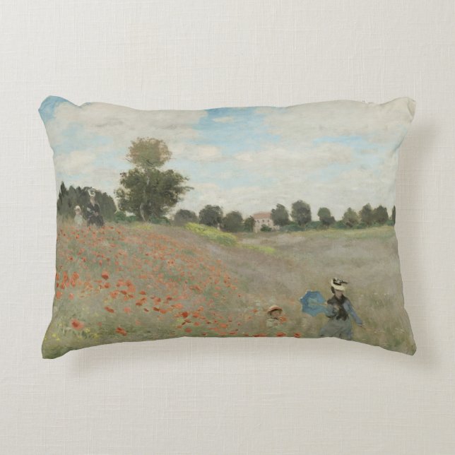 Claude Monet - Poppy Field Decoratief Kussen (Voorkant)