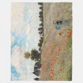 Claude Monet - Poppy Field Fleece Deken (Voorkant)