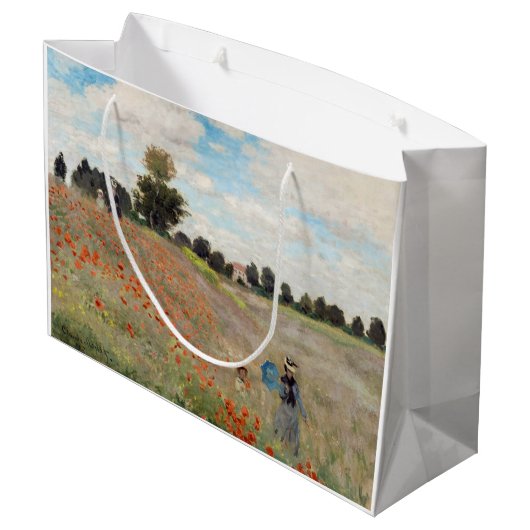 Claude Monet - Poppy Field Groot Cadeauzakje (Achterkant Gekanteld)