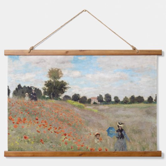 Claude Monet - Poppy Field Hangend Wandkleed (Voorkant)