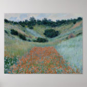 Claude Monet - Poppy Field in een Hollow bij Giver Poster (Voorkant)