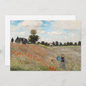 Claude Monet - Poppy Field Kaart (Voorkant / Achterkant)