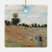 Claude Monet - Poppy Field Keramisch Ornament (Achterkant)