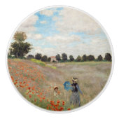 Claude Monet - Poppy Field Keramische Knop (Voorkant)