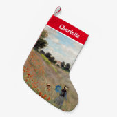 Claude Monet - Poppy Field Kleine Kerstsok (Voorkant (Hangend))