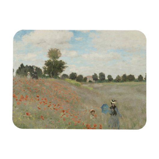 Claude Monet - Poppy Field Magneet (Horizontaal)