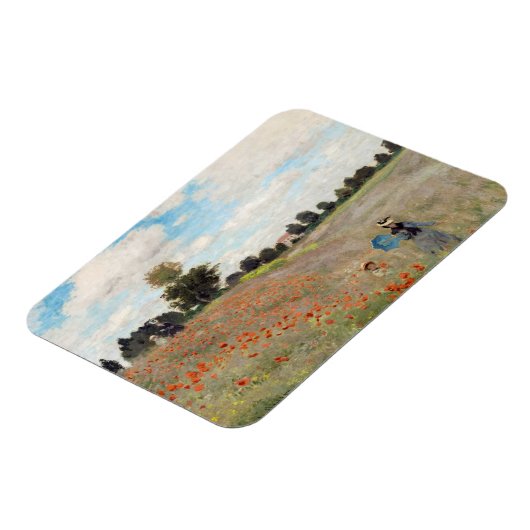 Claude Monet - Poppy Field Magneet (Linkerzijde)