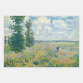 Claude Monet - Poppy Field meesterwerken selectie Inpakpapier Vel (Voorkant 2)