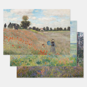 Claude Monet - Poppy Field meesterwerken selectie Inpakpapier Vel