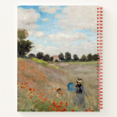 Claude Monet - Poppy Field Notitieboek (Achterkant)