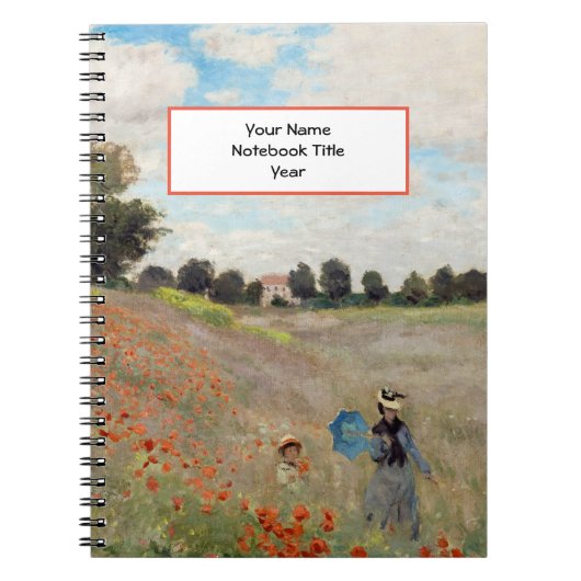 Claude Monet - Poppy Field Notitieboek (Voorkant)