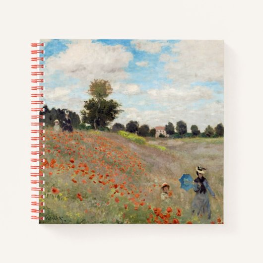 Claude Monet - Poppy Field Notitieboek (Voorkant)