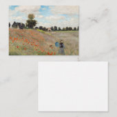 Claude Monet - Poppy Field Notitiekaartje (Voorkant / Achterkant)