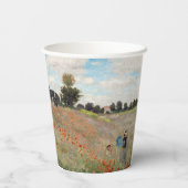 Claude Monet - Poppy Field Papieren Bekers (Achterkant)