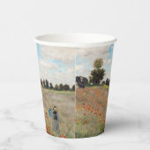 Claude Monet - Poppy Field Papieren Bekers (Rechts)