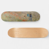 Claude Monet - Poppy Field Persoonlijk Skateboard (Horizontaal)
