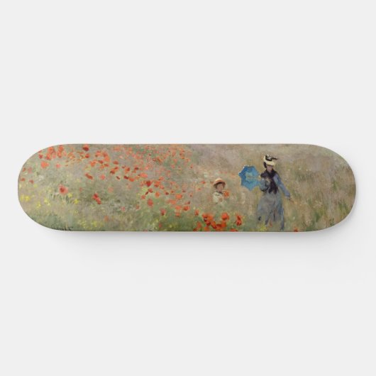 Claude Monet - Poppy Field Persoonlijk Skateboard (Horizontaal)