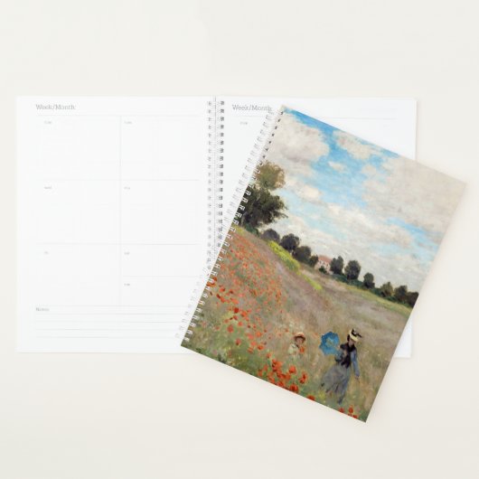 Claude Monet - Poppy Field Planner (Display)