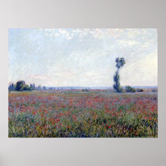 Claude Monet Poppy Field Poster (Voorkant)