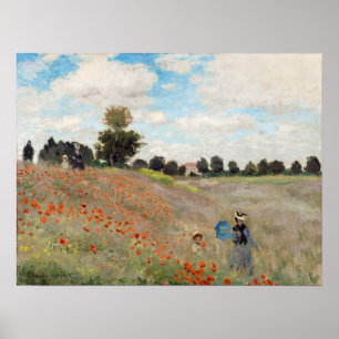 Claude Monet - Poppy Field Poster