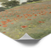 Claude Monet - Poppy Field Poster (Hoek)