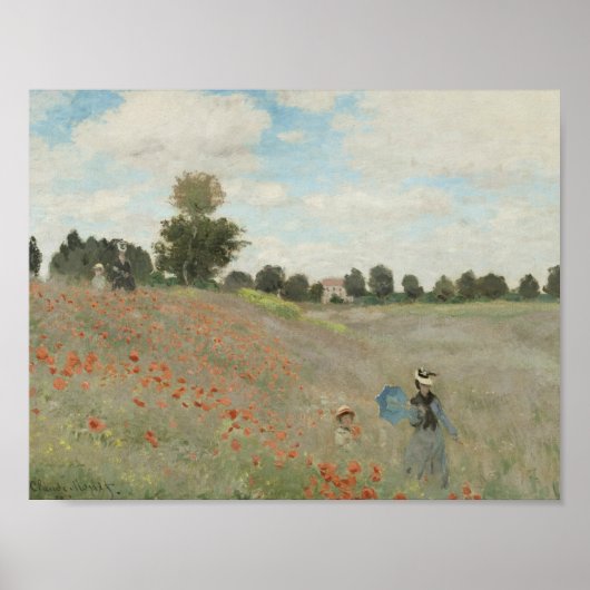 Claude Monet - Poppy Field Poster (Voorkant)