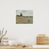 Claude Monet - Poppy Field Poster (Keuken)
