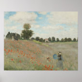 Claude Monet - Poppy Field Poster (Voorkant)